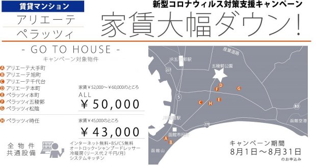 賃貸物件家賃大幅ダウン！